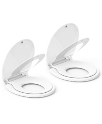 Toilet Seat, Round Toilet Seat with Toddler Seat Built in, Potty Training Toilet Seat Round Fits Both Adult and Child