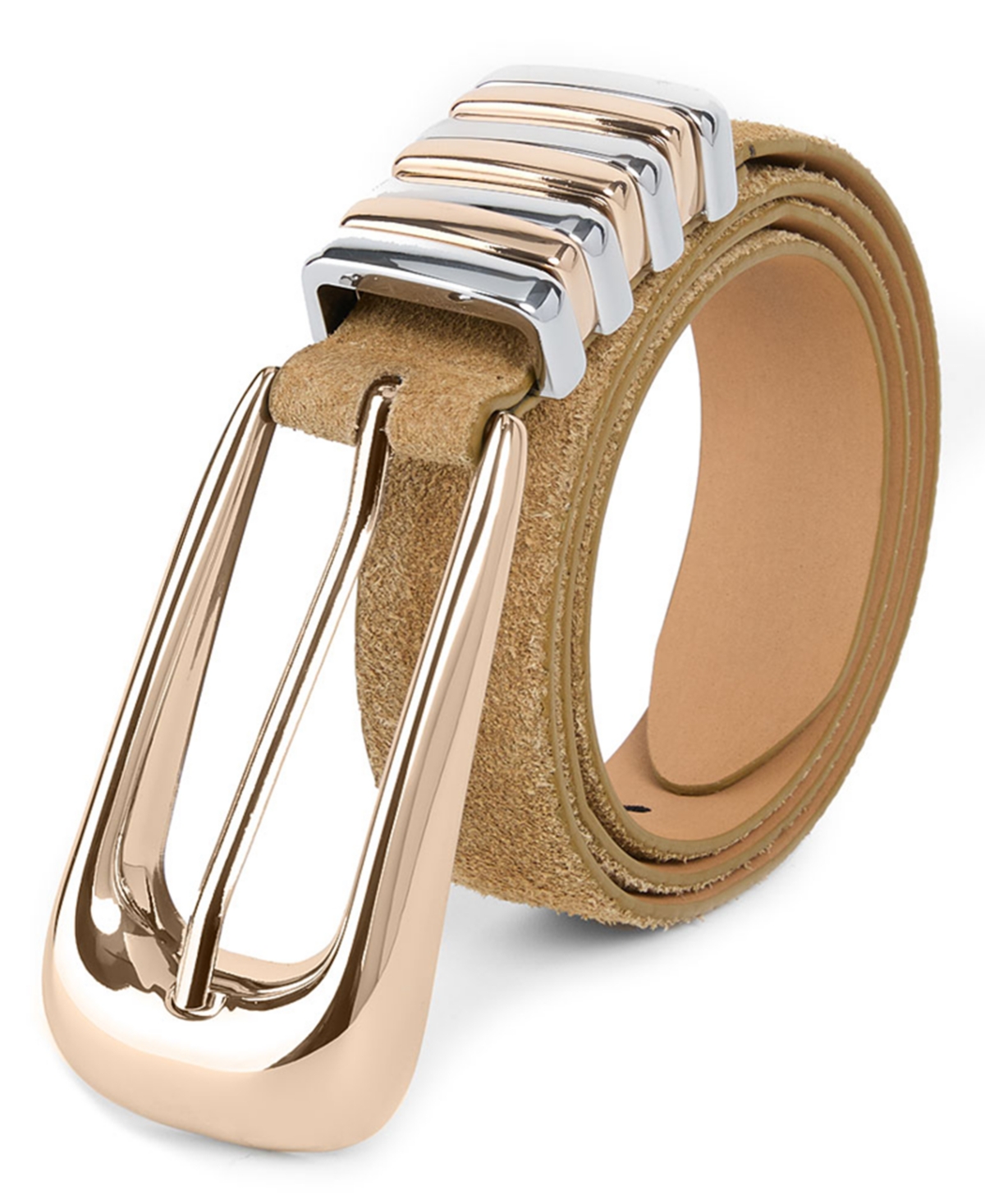 Ettika Metal Core Leather Belt