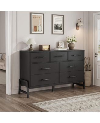 7-Drawer 52-Inch-Wide Wood Chest, Closet Storage Modern Freestanding Dresser
