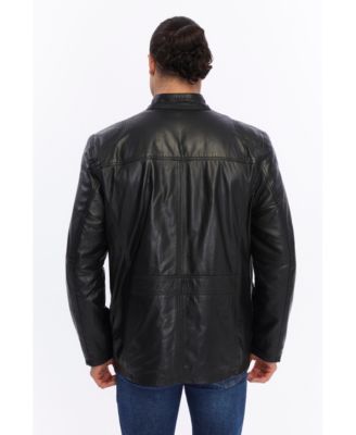 Men's Utility Leather Jacket