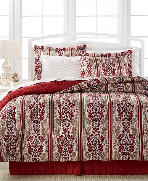Fairfield Square Collection CLOSEOUT! Hamilton Reversible Bedding Ensemble, Created for Macy&#39;s ...