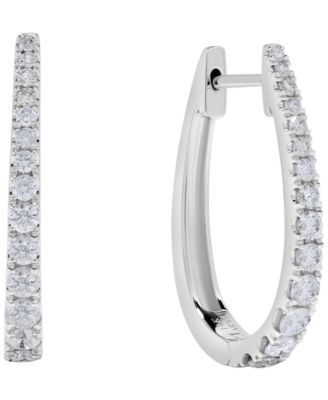 Diamond Hoop Earrings (0.65 ct. t.w.) in 14k White Gold