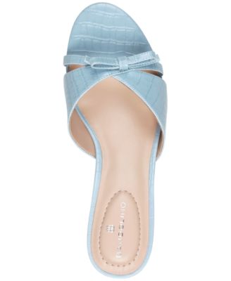 Women's Rissie Bow Low Kitten Heel Dress Sandals