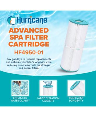 HF4950-01 Advanced Pool and Spa Filter Cartridge Replacement, White