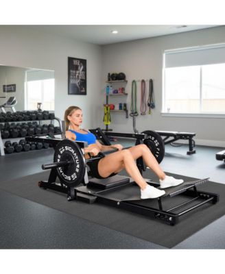 Hip Thrust Machine, Adjustable Synclock Lever for Home Gym