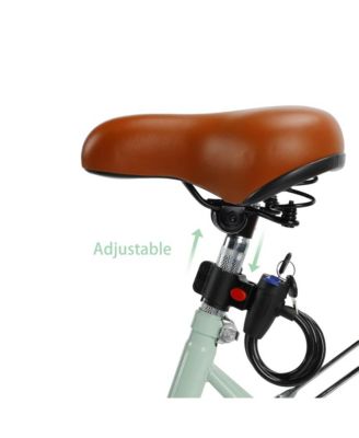 26-Inch Cruiser Bike for Family Rides, Low Step Frame with Passenger Seat & Footrests