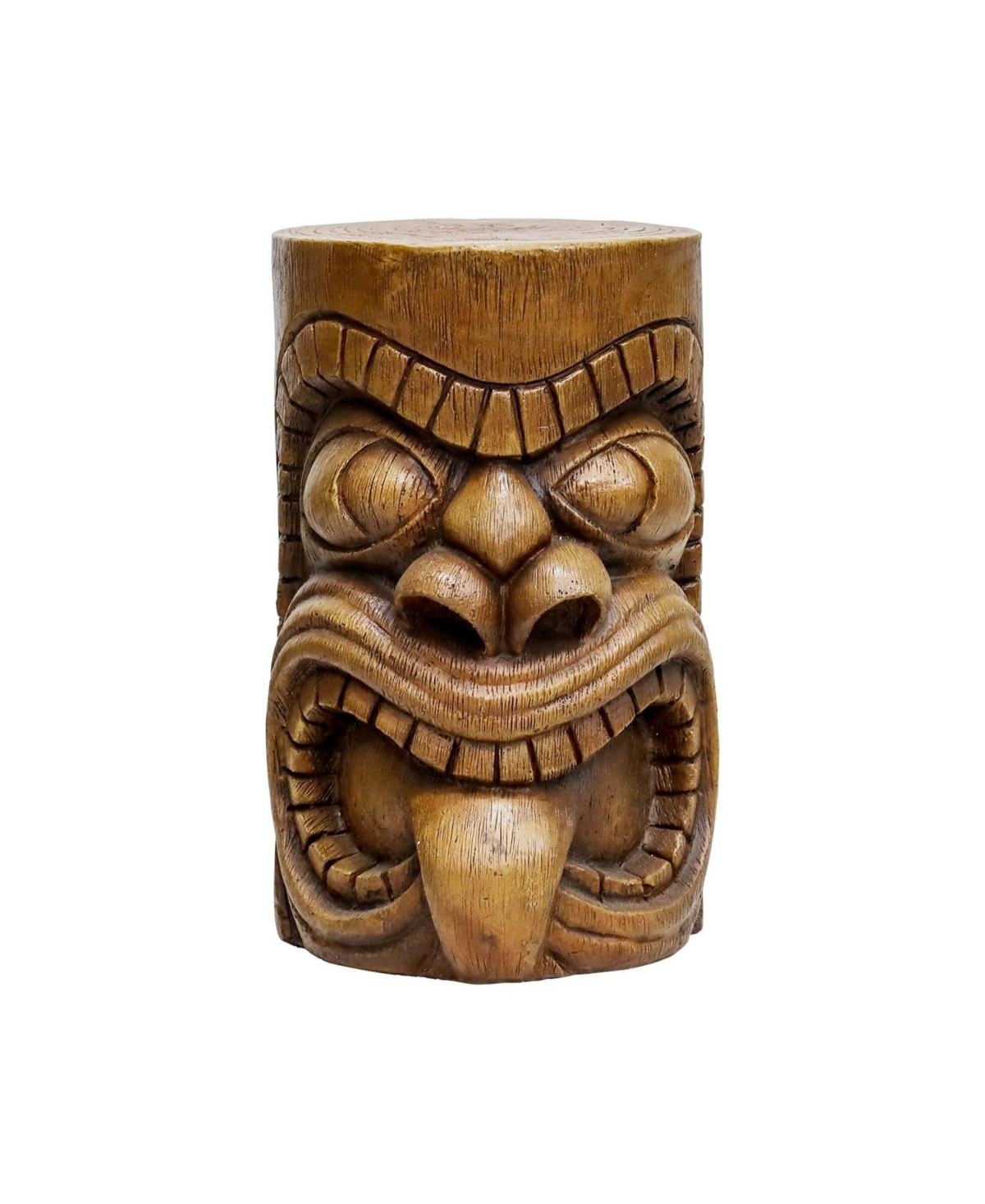 Sunjet Outdoor Decorative Sculpture – The Grande Tiki God Kanaloa Concrete Statue 19.6"H, Indoor/Outdoor Garden, Patio, Backyard, Office D