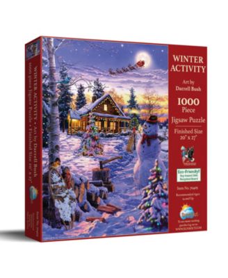 Winter Activity 1000 piece Jigsaw Puzzle for Adults Christmas