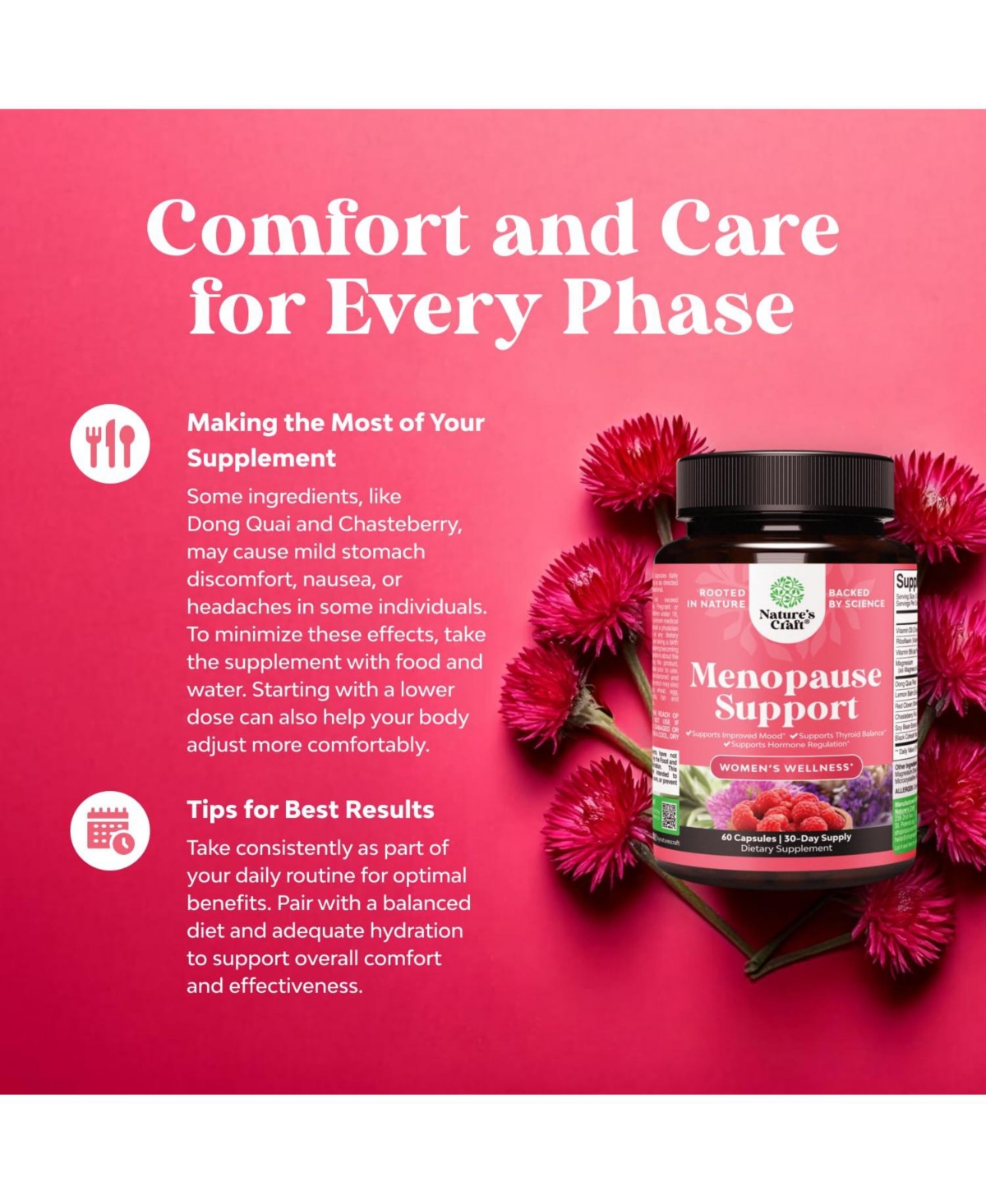 Women's Menopause Support Capsules, Nature's Craft, 60ct