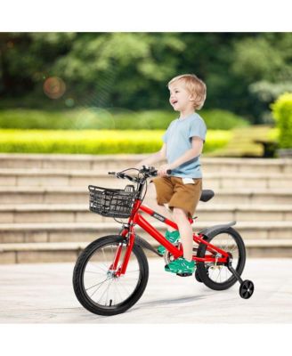 18-Inch Kids Bike for Ages 6-10 with Removable Training Wheels & Dual Brakes for the 2-Wheel Journey
