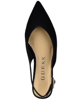 Womens Dorazio Suede Pointed Toe Slingback Flats