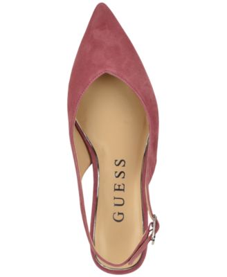 Womens Dorazio Suede Pointed Toe Slingback Flats