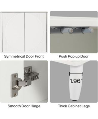 Buffet Cabinet Sideboard with Storage, 59.4-Inch