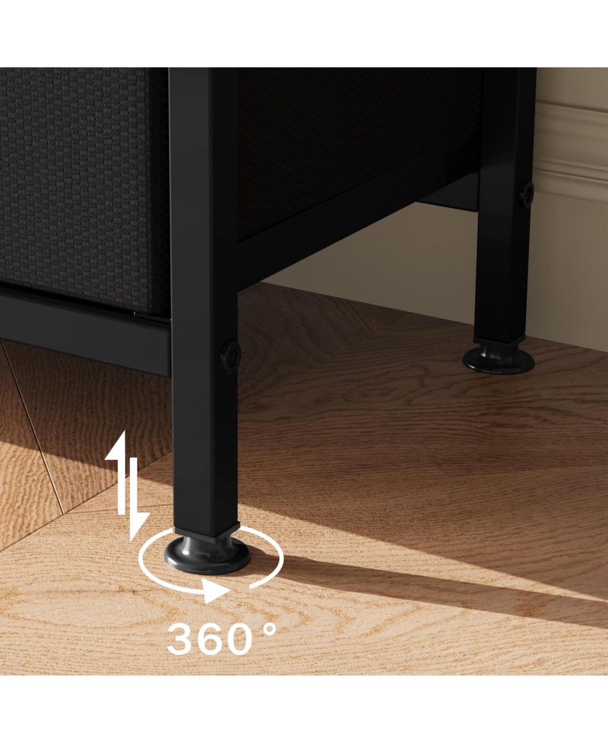 gaomon Multi-Functional Tv Stand with Fabric Drawers, Space-Saving Storage Cabinet for 32-55" TVs