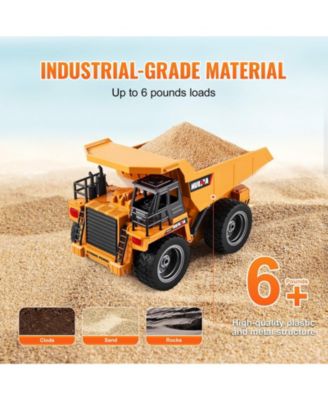 1:18 Scale RC Dump Truck with Metal Cabin & Working Headlights