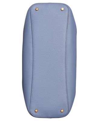 Satin Leather Large Satchel Bag