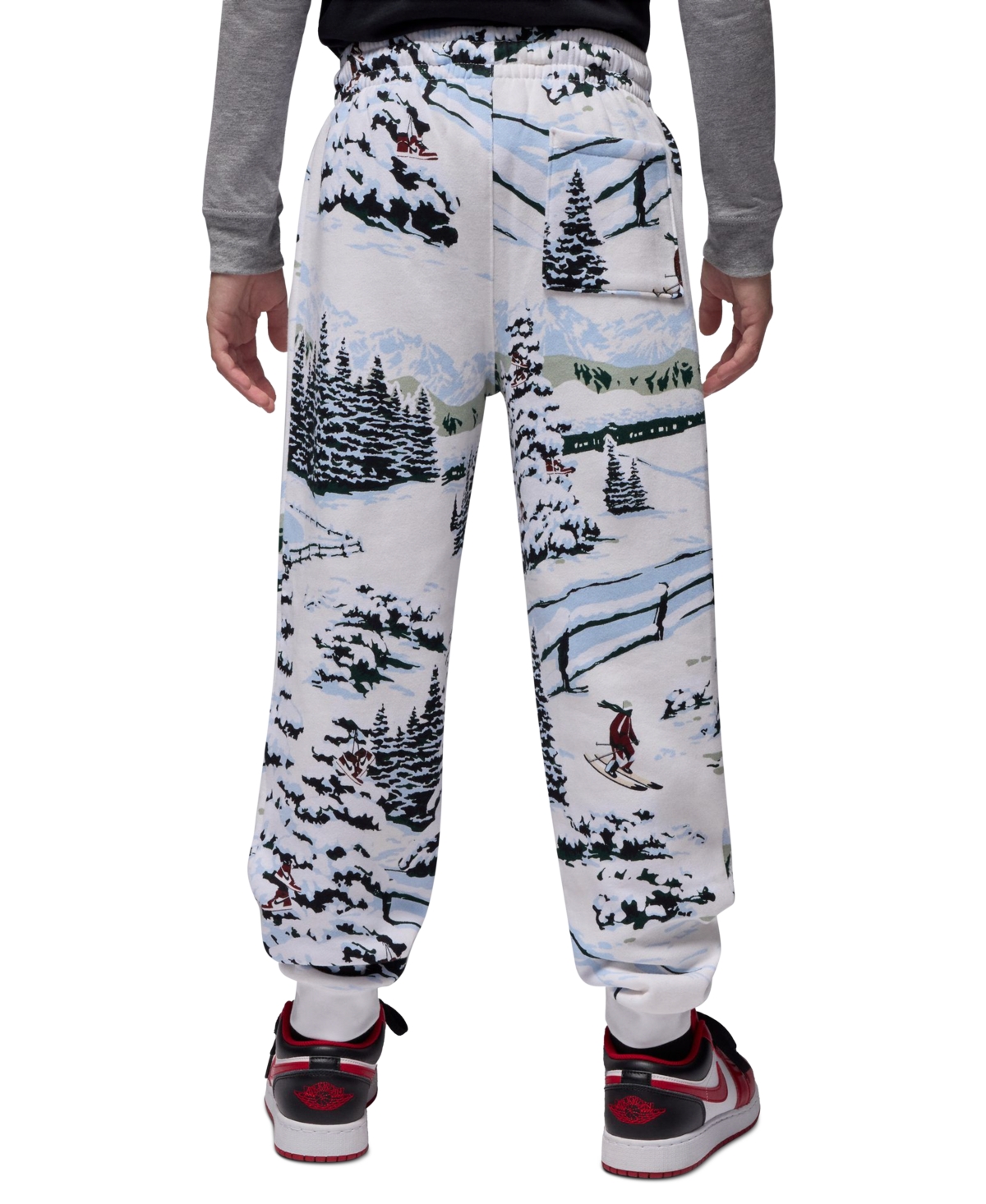 Jordan Boys 8-20 Brooklyn Holiday Printed Pull-On Pants