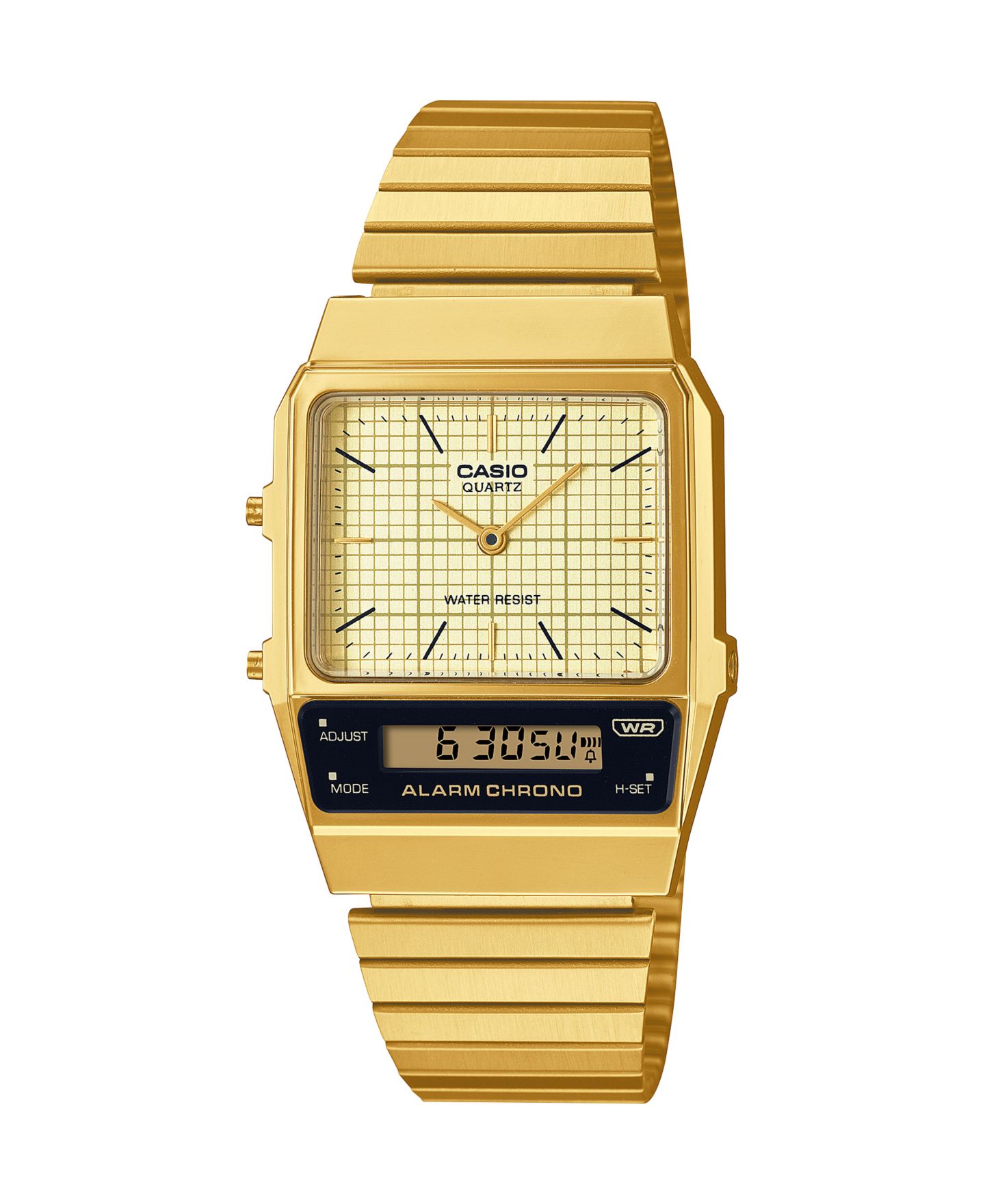 Мужские часы Casio Japanese Quartz Gold-Tone Stainless Steel Watch, 32.1mm — фото 1