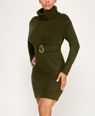 Juniors' Turtle Neck Sweater Dress