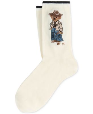Women's Western Bear Socks, 3-Pack