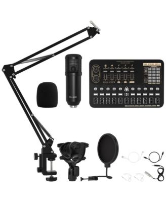 Pro Sound Card Kit for Live Streaming Featuring OTG Clear Audio, 16 Sound & 14 Voice Effects