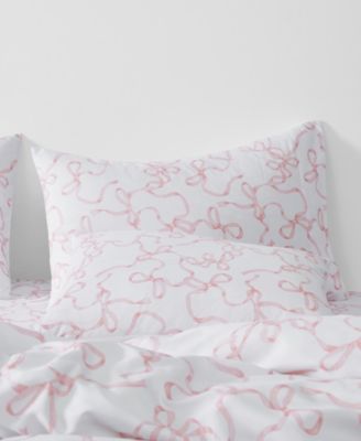 Printed Bow 3-Pc. Sheet Set, Twin XL