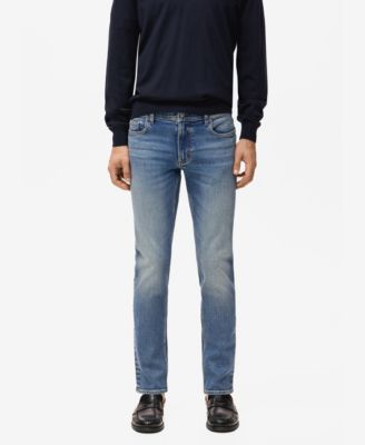 Men's Jan Slim-Fit Faded Dark-Wash Jeans