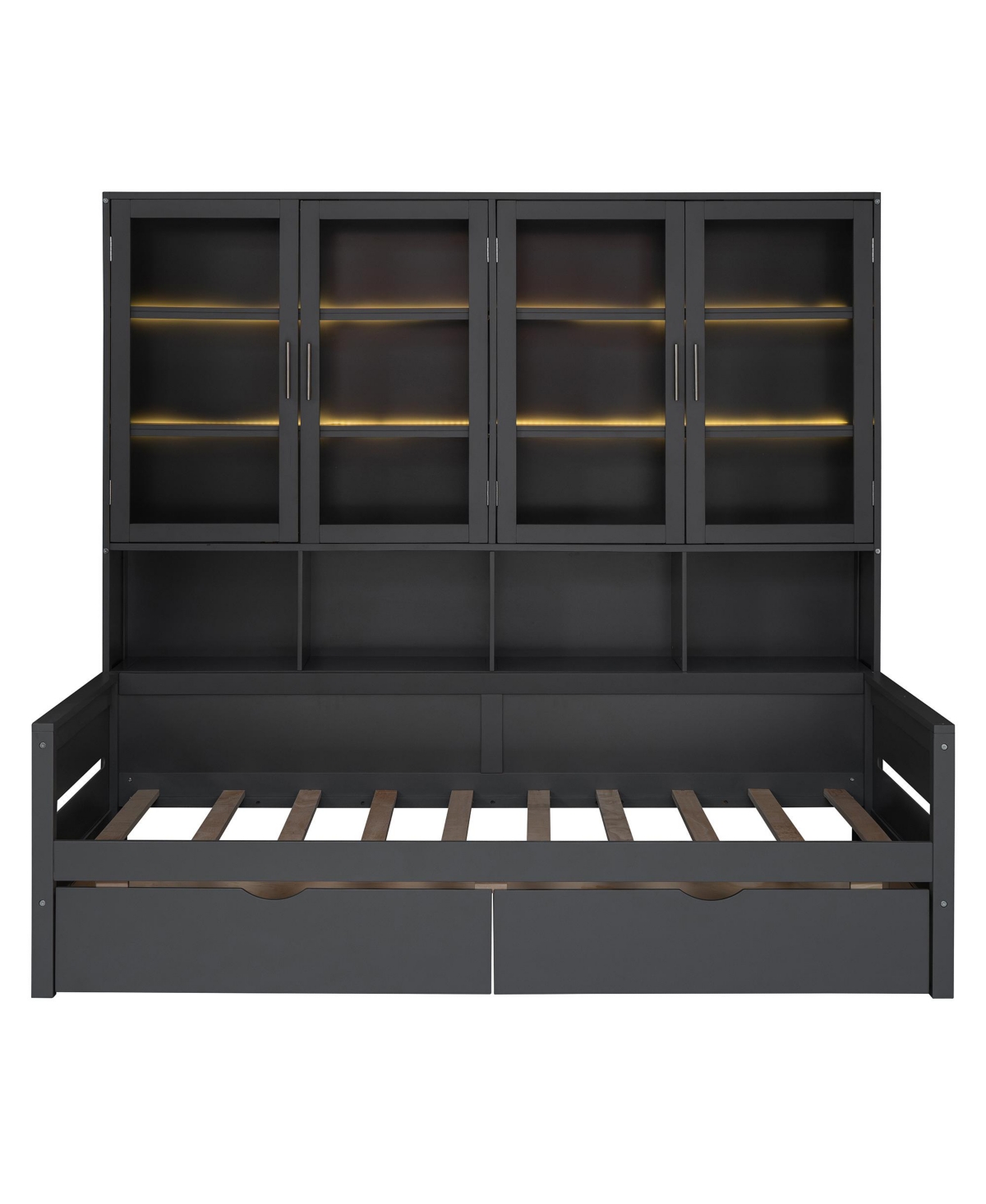 Streamdale Furniture Streamdale Twin Daybed w/ Storage, Led & Shelves