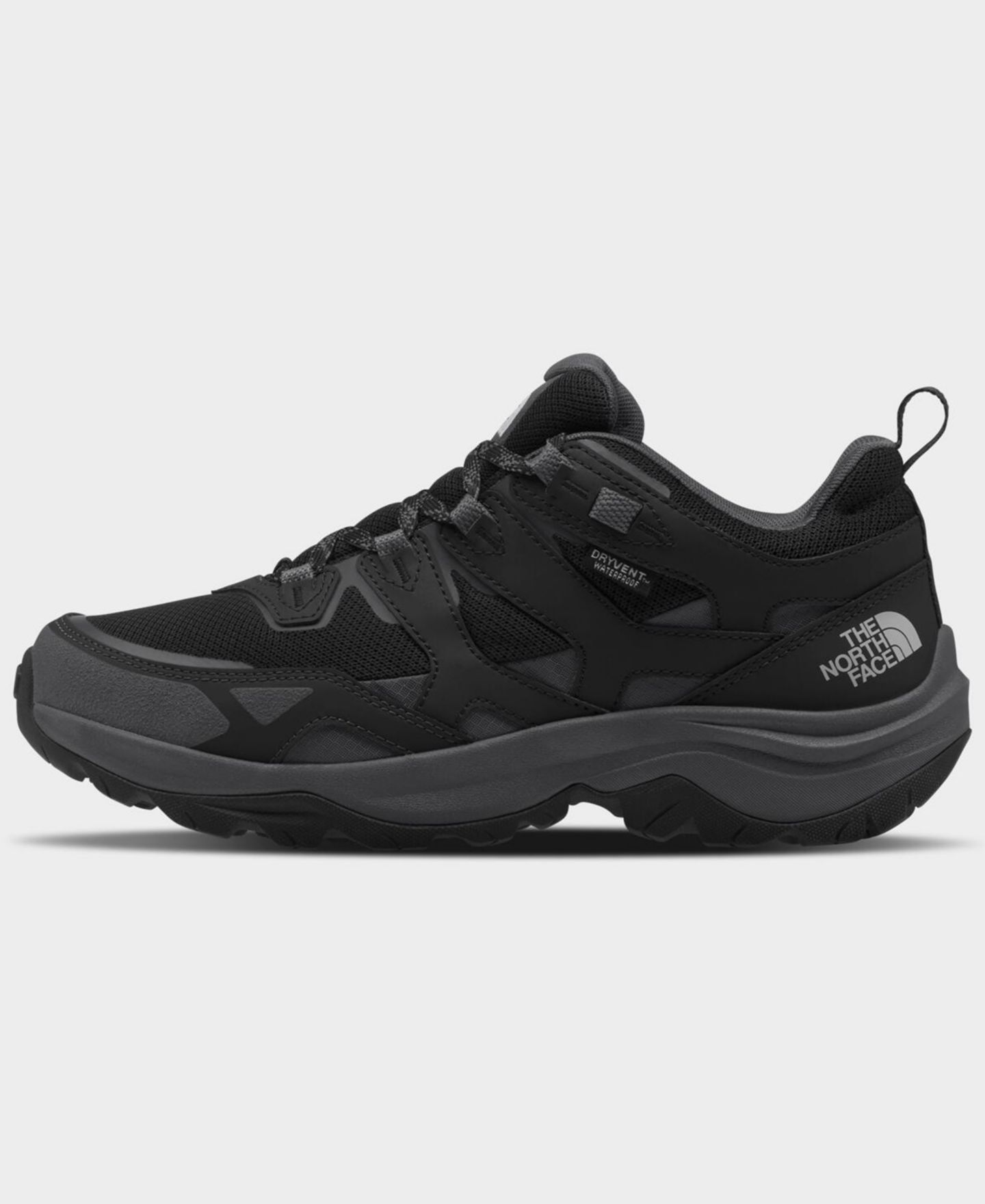 Мужские кроссовки The North Face Hedgehog 3 Rugged Waterproof Lace-Up, цвет: Чёрный / Асфальтовый серый — фото 1
