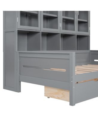 Streamdale Twin Daybed w/ Storage, LED & Shelves