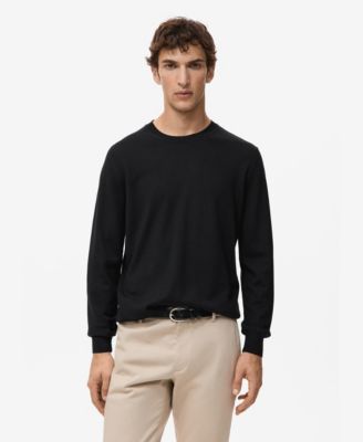 Men's Wool Round-Neck Sweater