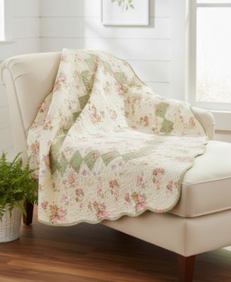 Cotton Reversible Quilted Throw, 50" x 60"