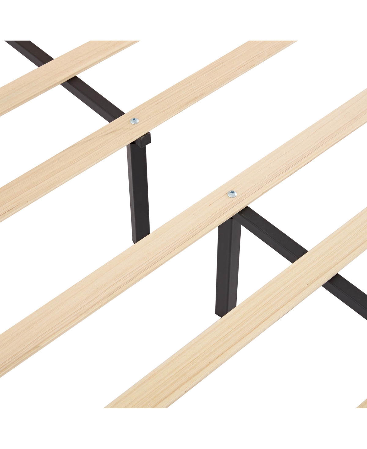 Streamdale Furniture Full Size Lovely Crown Fantasy Pu Leather Princess Bed with Tufted Headboard