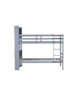 Twin size Upholstered Platform Bed with Storage and Drawers