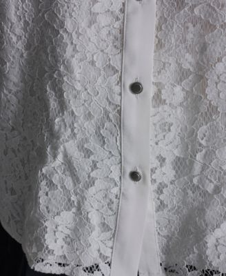 Women's Long-Sleeve Lace Blouse