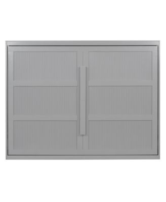 Queen Size Murphy Bed Wall Bed Modern design with LED Lights