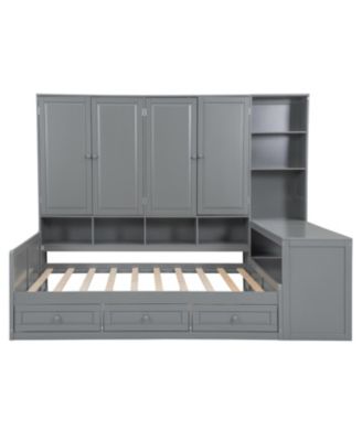 Daybed with Drawers & All-in-One Cabinet