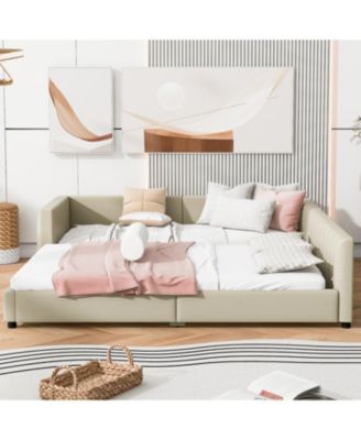 Queen/Twin XL Upholstered Platform Bed