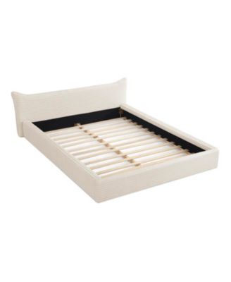  Queen Upholstered Platform Bed Frame - Beige