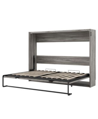  Full Size Murphy Bed, can be Folded into a Cabinet, Gray