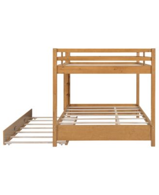 + Queen Size + Wood + Ladder & Trundle + Bunk Bed