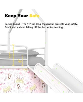 Superhero Bunk Bed with Slide- Kids' Playful Haven