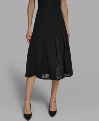 Women's Lace Inset Maxi Skirt