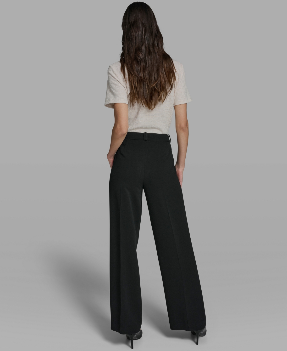 Karl Lagerfeld Paris Women's Patch Pocket Straight Pants