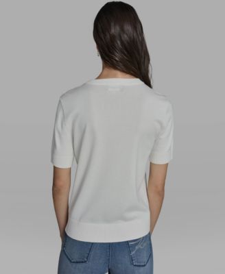 Women's Karl and Choupette Crew Neck Graphic Sweater