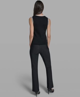 Women's Sleeveless KLP Trim Tank Top