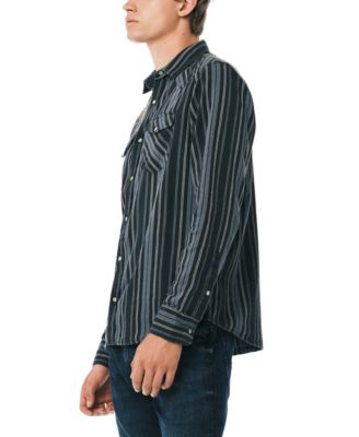 Men's Sierra Striped Western Spread Collar Shirt