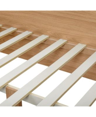 Full size Wooden Platform Bed with 6 Drawers, Shelves, desk and Wardrobe