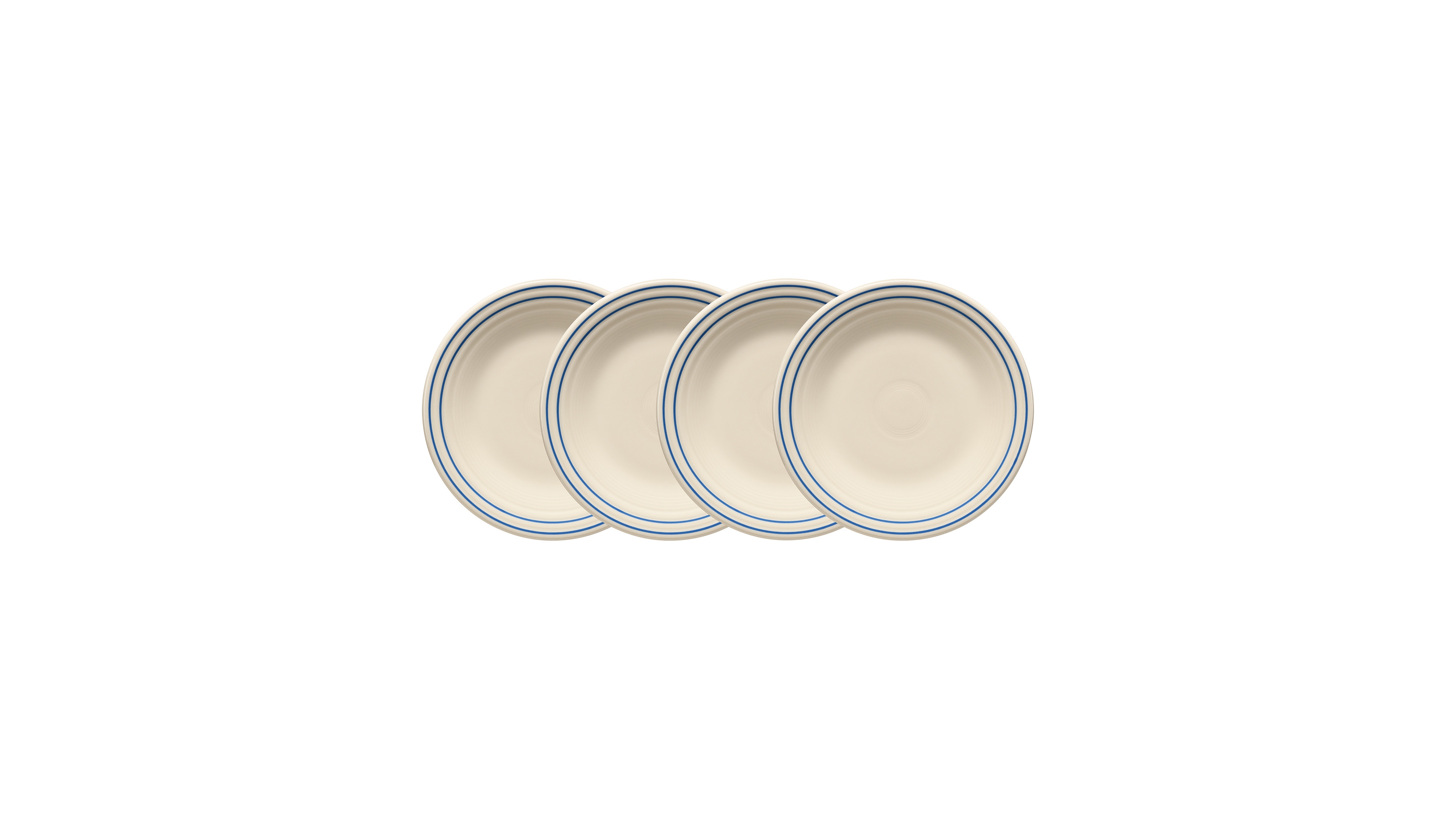Fiesta Americana Classic Rim Luncheon Plates, Set of 4, Service For 4
