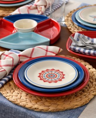 Americana Stars Classic Rim Salad Plates, Set of 4